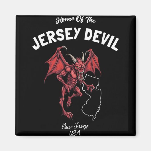 Huis van de Jersey Devil New Jersey Verenigde Stat Magneet (Voorkant)