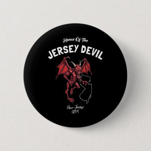 Huis van de Jersey Devil New Jersey VS Cryptid  Ronde Button 5,7 Cm
