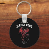Huis van de Jersey Devil New Jersey VS Cryptid Sleutelhanger (Voorkant)