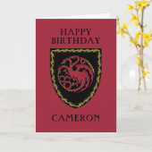 HUIS VAN DE Kaart DRAGON Badge (Gele Bloem)