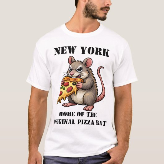 Huis van de Pizza Rat T-shirt (Voorkant)