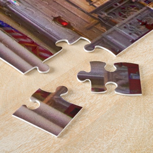 huis van de puzzel legpuzzel (Zijkant)