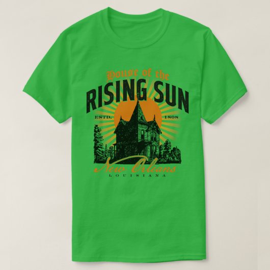 Huis van de rijzende zon t-shirt (Design voorkant)