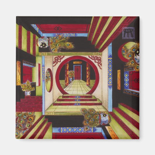 Huis van de spiegels magneet (Voorkant)