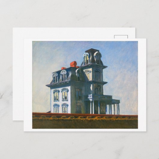 Huis van de spoorwegen | Edward Hopper | Briefkaart (Voorkant / Achterkant)