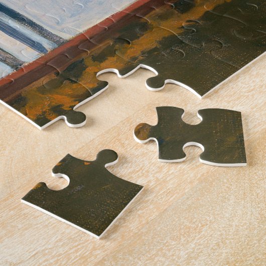 Huis van de spoorwegen | Edward Hopper | Legpuzzel (Zijkant)