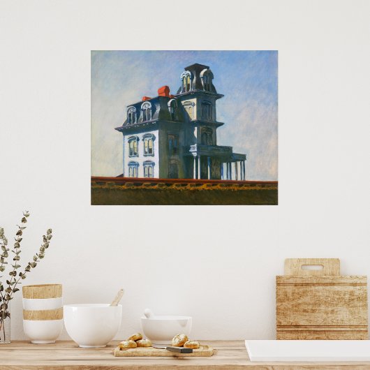 Huis van de spoorwegen | Edward Hopper | Poster (Keuken)