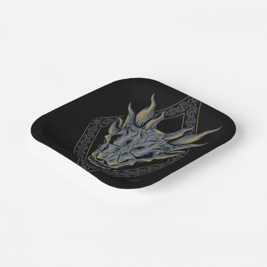 HUIS VAN DE TEKST | Balerion Skull Diamond Papieren Bordje (Gebogen)