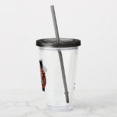 HUIS VAN DE TEKST | Drakenprofiel bij ontvlammen Acryl Drinkbeker (Links)