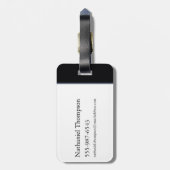 HUIS VAN DE TEKST | Drakenprofiel bij ontvlammen Bagagelabel (Achterkant verticaal)