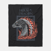 HUIS VAN DE TEKST | Drakenprofiel bij ontvlammen Fleece Deken (Voorkant)