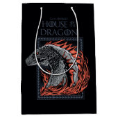 HUIS VAN DE TEKST | Drakenprofiel bij ontvlammen Medium Cadeauzakje (Voorkant)