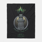 HUIS VAN DE TEKST | House Hightower Sigil Fleece Deken (Voorkant)