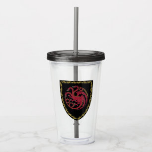 HUIS VAN DE TEKST House Targaryen Crest Acryl Drinkbeker
