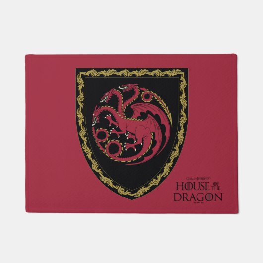 HUIS VAN DE TEKST | House Targaryen Crest Deurmat (Voorkant)