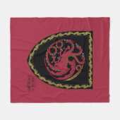 HUIS VAN DE TEKST | House Targaryen Crest Fleece Deken (Voorkant (Horizontaal))