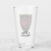 HUIS VAN DE TEKST | House Targaryen Crest Glas (Achterkant)