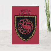 HUIS VAN DE TEKST | House Targaryen Crest Kaart (Voorkant)