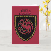 HUIS VAN DE TEKST | House Targaryen Crest Kaart (Gele Bloem)