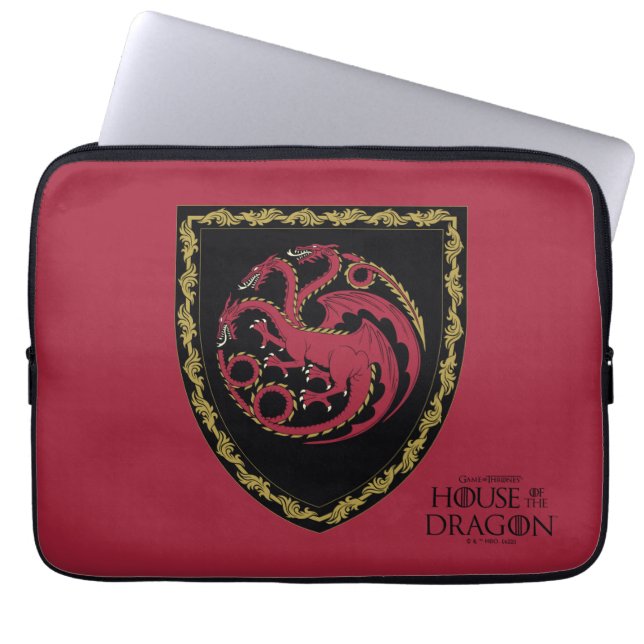 HUIS VAN DE TEKST | House Targaryen Crest Laptop Sleeve (Voorkant)