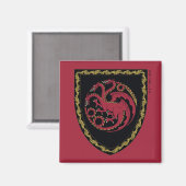 HUIS VAN DE TEKST | House Targaryen Crest Magneet (Voorkant / Achterkant)