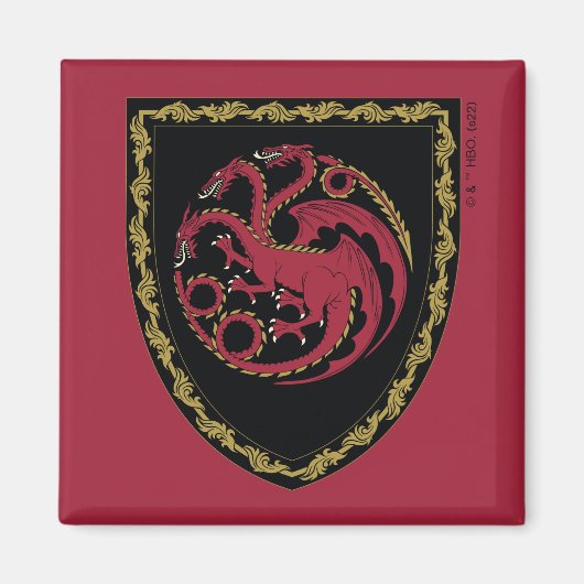 HUIS VAN DE TEKST | House Targaryen Crest Magneet (Voorkant)
