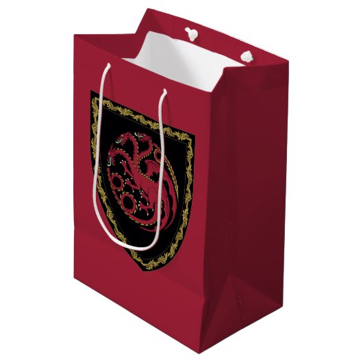 HUIS VAN DE TEKST | House Targaryen Crest Medium Cadeauzakje (Voorkant Gekanteld)