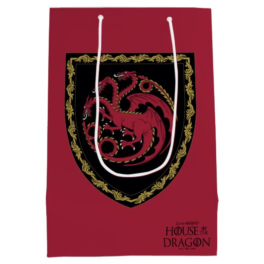 HUIS VAN DE TEKST | House Targaryen Crest Medium Cadeauzakje (Achterkant)