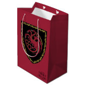 HUIS VAN DE TEKST | House Targaryen Crest Medium Cadeauzakje (Achterkant Gekanteld)