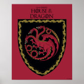 HUIS VAN DE TEKST | House Targaryen Crest Poster (Voorkant)