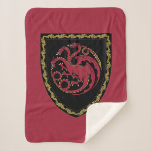 HUIS VAN DE TEKST House Targaryen Crest Sherpa Deken