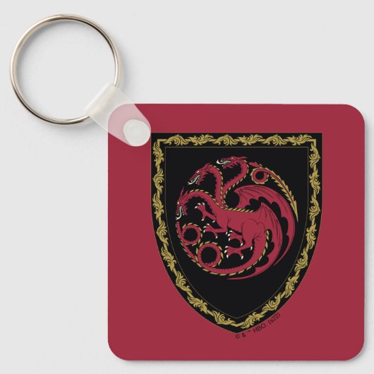 HUIS VAN DE TEKST | House Targaryen Crest Sleutelhanger (Voorkant)