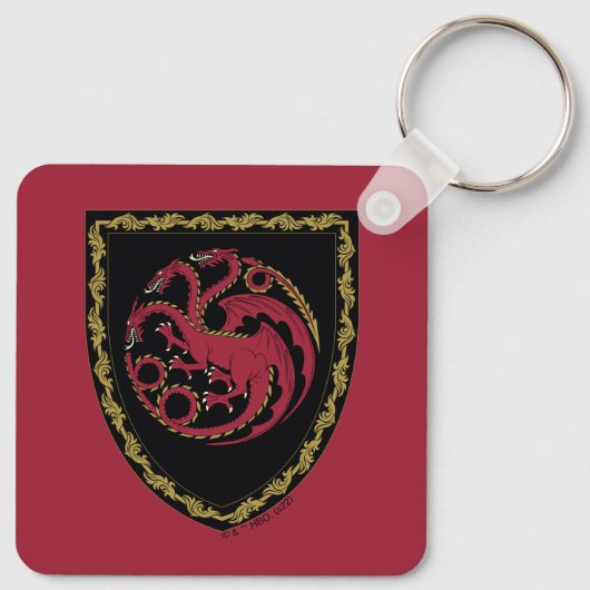 HUIS VAN DE TEKST | House Targaryen Crest Sleutelhanger (Achterkant)