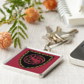 HUIS VAN DE TEKST | House Targaryen Crest Sleutelhanger (Zijkant)