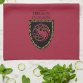 HUIS VAN DE TEKST | House Targaryen Crest Theedoek (Gevouwen)