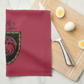 HUIS VAN DE TEKST | House Targaryen Crest Theedoek (Quarter Fold)