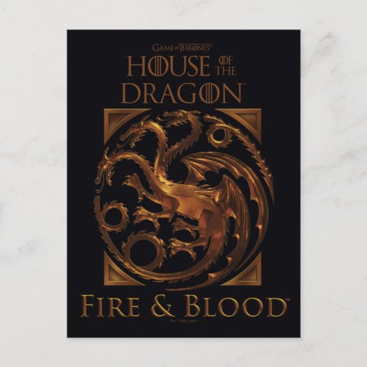 HUIS VAN DE TEKST | House Targaryen Sigil Briefkaart (Voorkant)