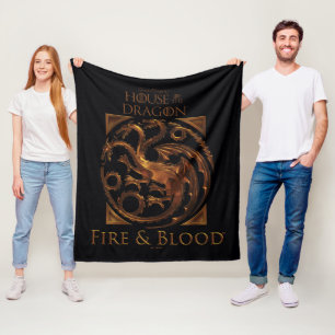 HUIS VAN DE TEKST House Targaryen Sigil Fleece Deken