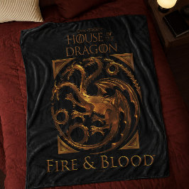 HUIS VAN DE TEKST | House Targaryen Sigil Fleece Deken