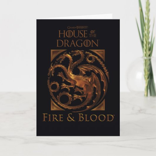 HUIS VAN DE TEKST | House Targaryen Sigil Kaart (Voorkant)