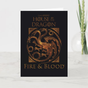 HUIS VAN DE TEKST   House Targaryen Sigil Kaart