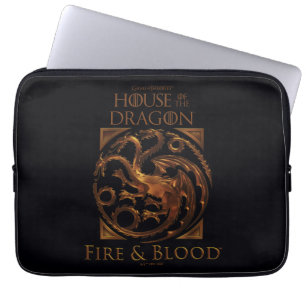 HUIS VAN DE TEKST House Targaryen Sigil Laptop Sleeve