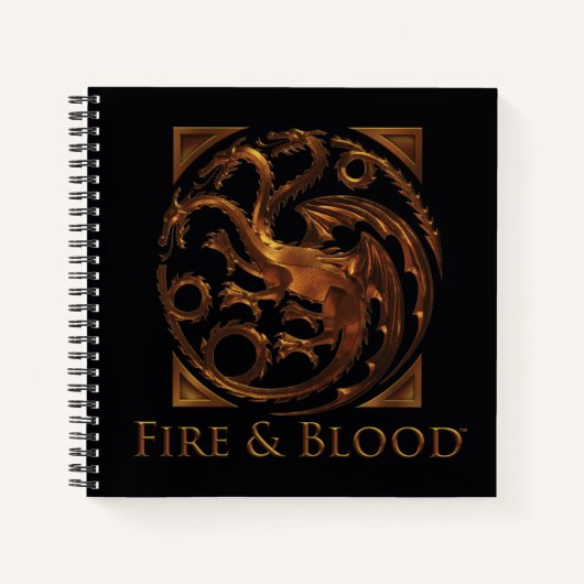 HUIS VAN DE TEKST | House Targaryen Sigil Notitieboek (Voorkant)