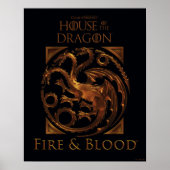 HUIS VAN DE TEKST | House Targaryen Sigil Poster (Voorkant)