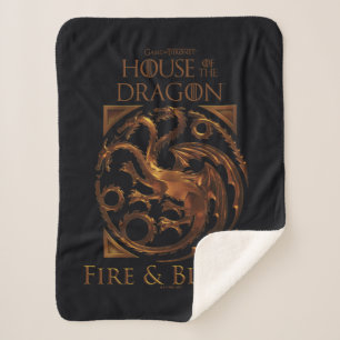 HUIS VAN DE TEKST   House Targaryen Sigil Sherpa Deken