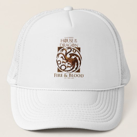 HUIS VAN DE TEKST | House Targaryen Sigil Trucker Pet (Voorkant)