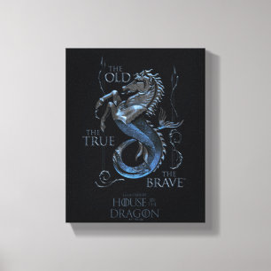 HUIS VAN DE TEKST   House Velaryon Sigil Canvas Afdruk