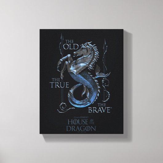 HUIS VAN DE TEKST | House Velaryon Sigil Canvas Afdruk (Voorkant)