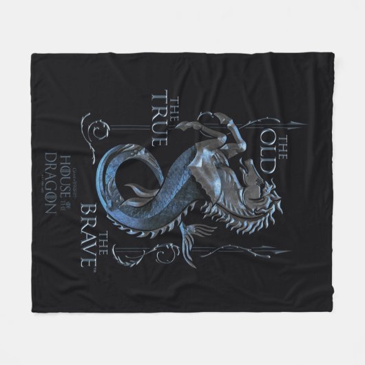 HUIS VAN DE TEKST | House Velaryon Sigil Fleece Deken (Voorkant (Horizontaal))