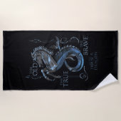 HUIS VAN DE TEKST | House Velaryon Sigil Strandlaken (Voorkant)